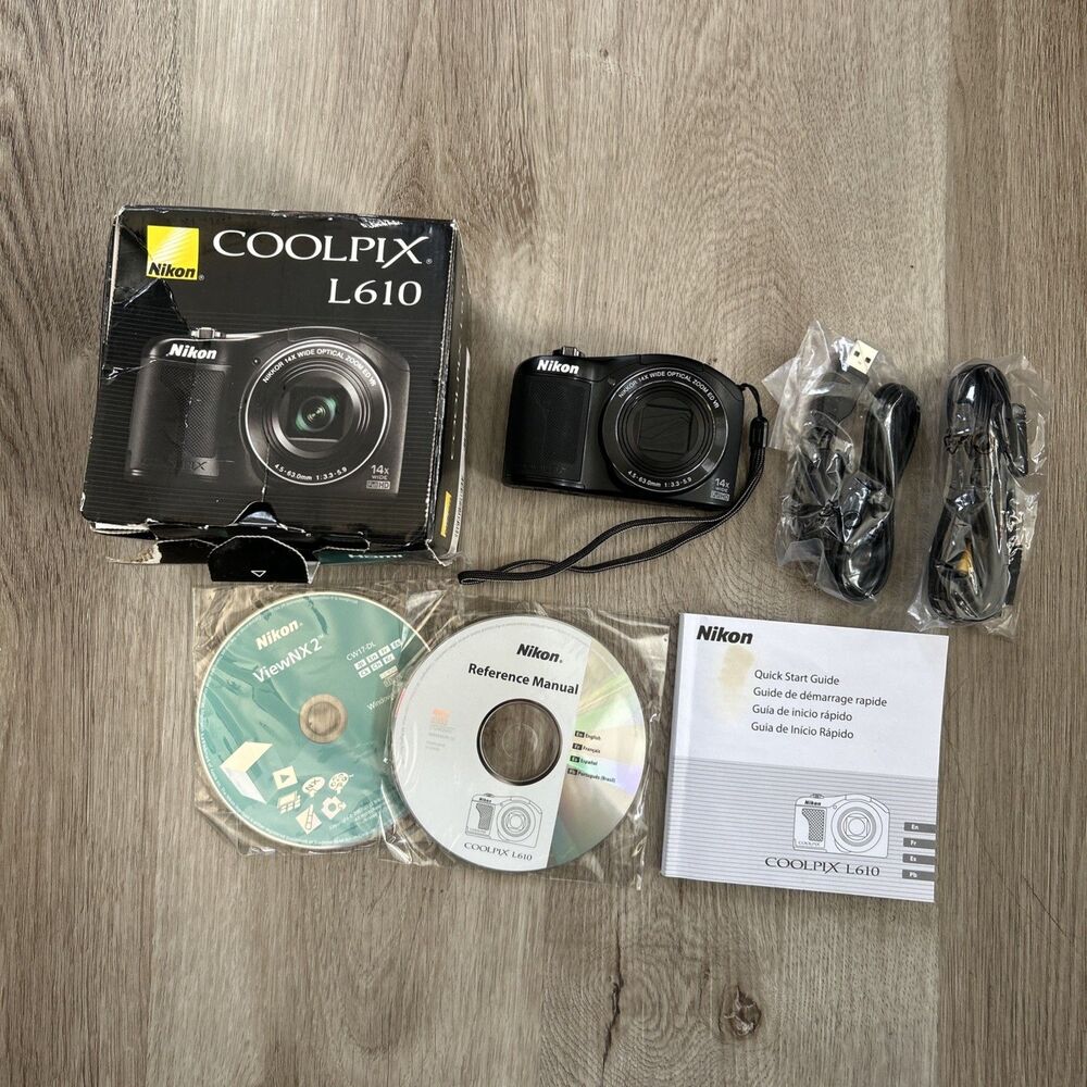 Nikon COOLPIX L610 16.0MP 14x Wide Zoom Full HD Digital Camera FOR PARTS READ